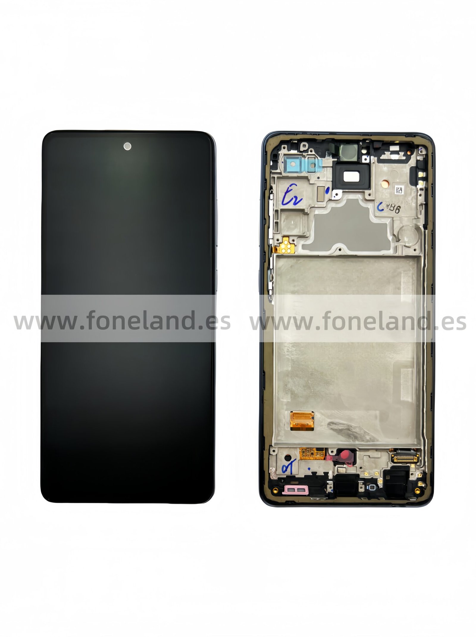Pantalla Samsung Galaxy A72 4G A725/A72 5G A726 Negro con marco Original Completa SERVICE PACK