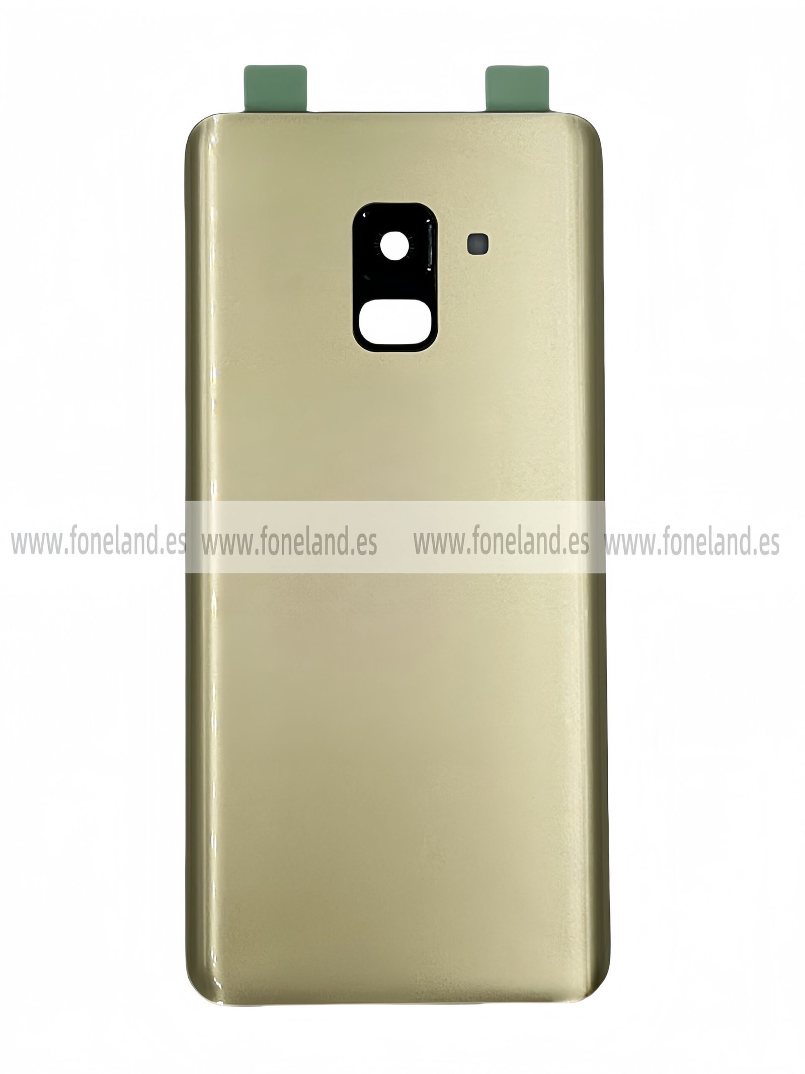 Tapa trasera para Samsung Galaxy A8 2018 A530F Oro Con Lente (SIN LOGO)