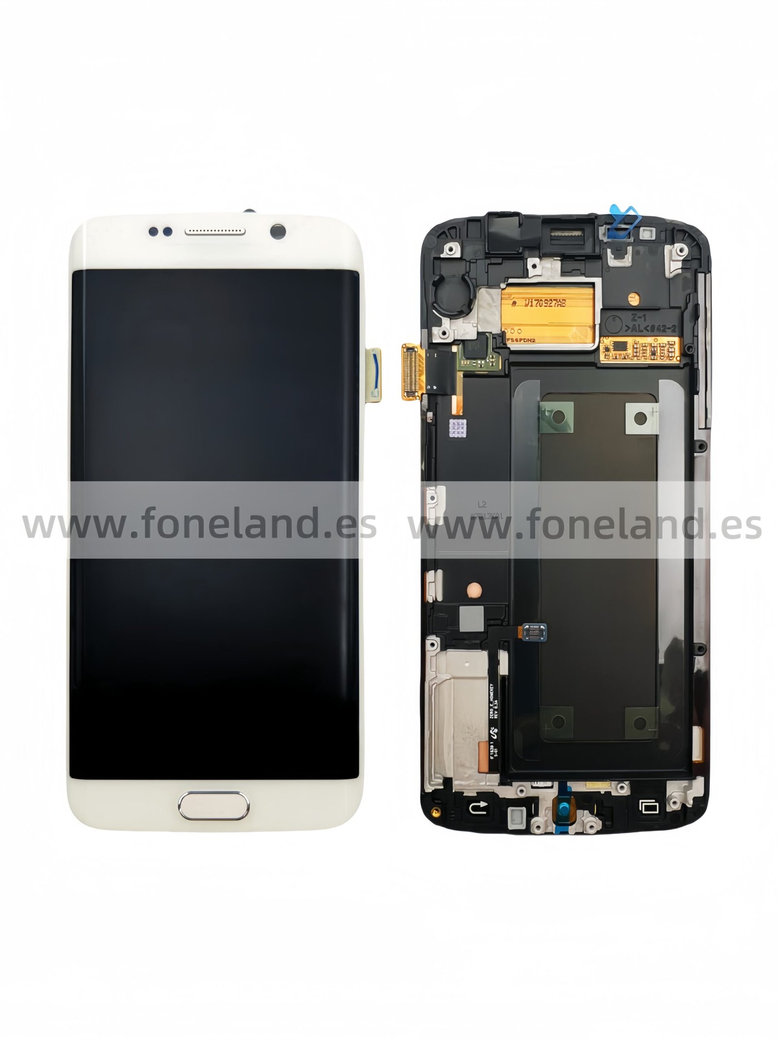 Pantalla Samsung Galaxy S6 Edge G925F Blanco con marco Original Completa SERVICE PACK Pantalla Samsung Galaxy S6 Edge G925F Blanco con marco Original Completa SERVICE PACK