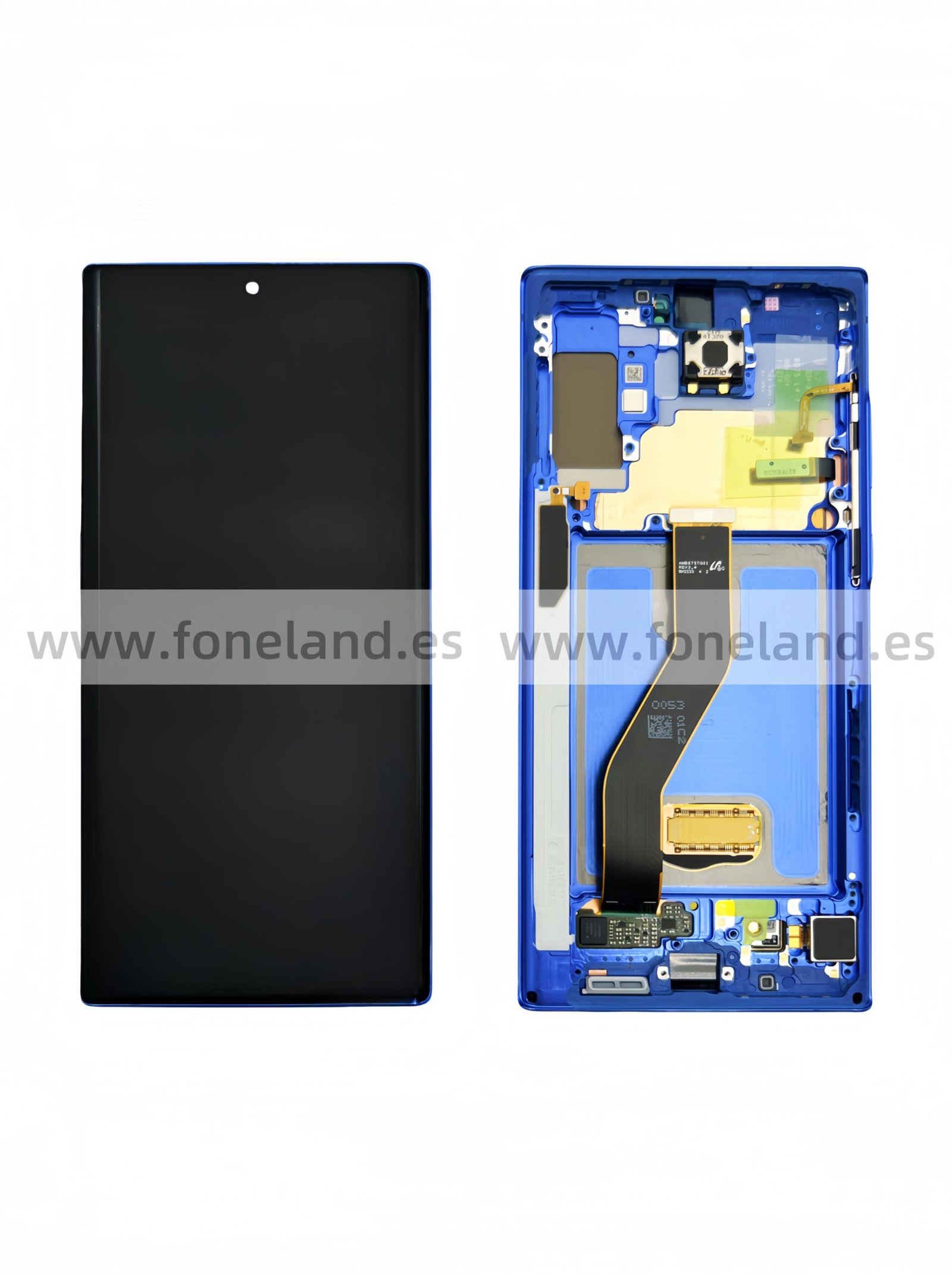 Pantalla Samsung Galaxy Note 10 Plus N975 Azul con marco Original Completa SERVICE PACK