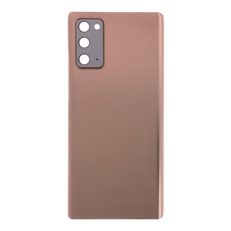 Cubierta de bateria Trasera para SM - Samsung Galaxy Note 20 5G N980F/N981F Dorado con lente Tapa Calidad Premium