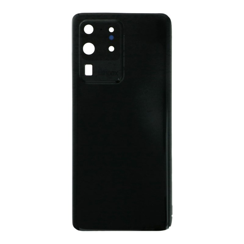 Cubierta de bateria Trasera para SM - S20 Ultra G988 Negro con lente Tapa Calidad Premium