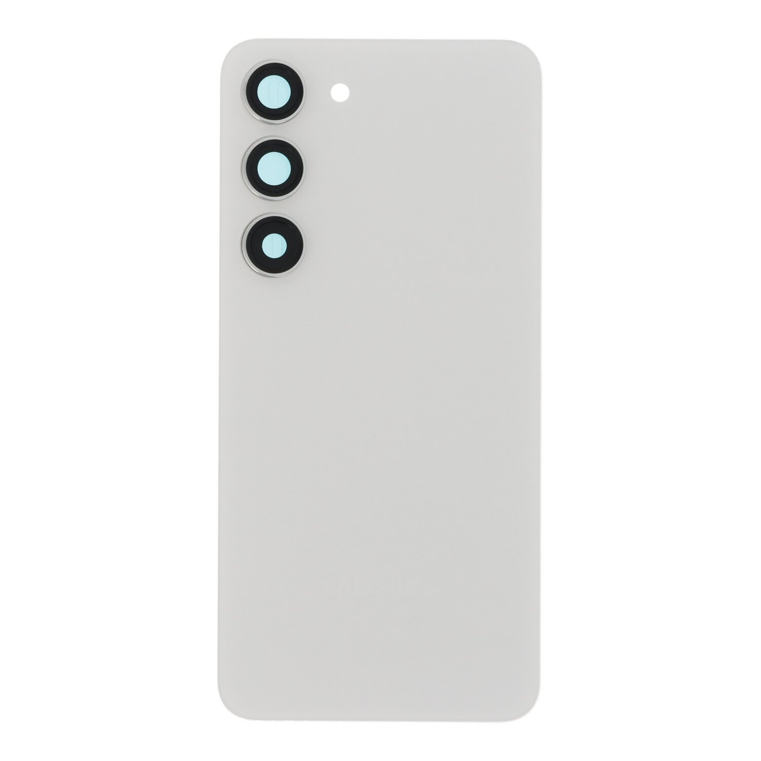 Cubierta de bateria Trasera SM - S23 S911B Blanco con lente Tapa Calidad Premium