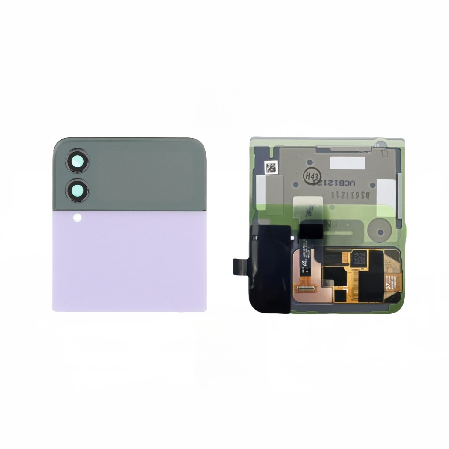 Tapa Superior Con Pantalla Samsung Galaxy Z Flip 4 5G F721 Lila Exterior Original Completa SERVICE PACK