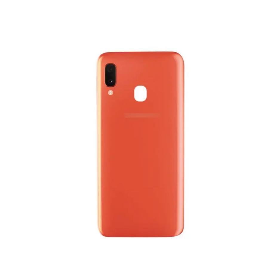 Tapa trasera Samsung Galaxy A20E A202F Naranja con Lente
