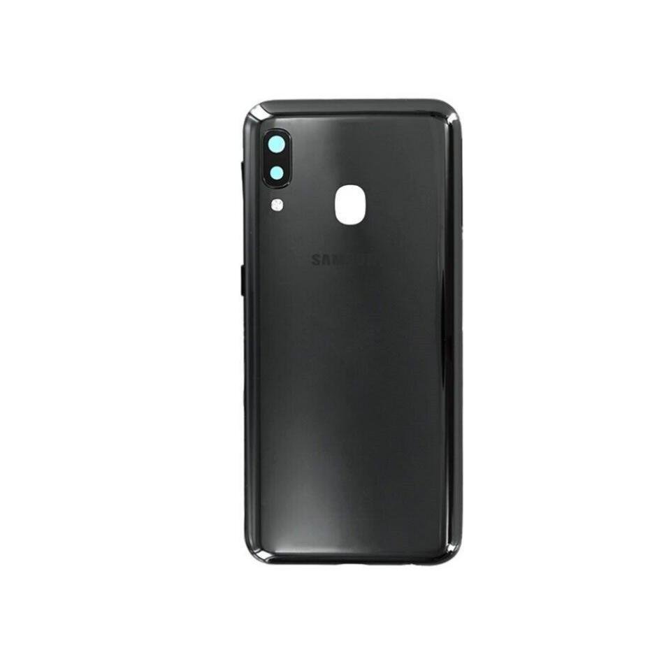 Tapa trasera Samsung Galaxy A30 A305F Negra con Lente