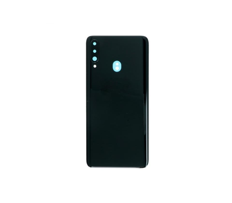 Tapa trasera Samsung Galaxy A20S A207F Negro con Lente