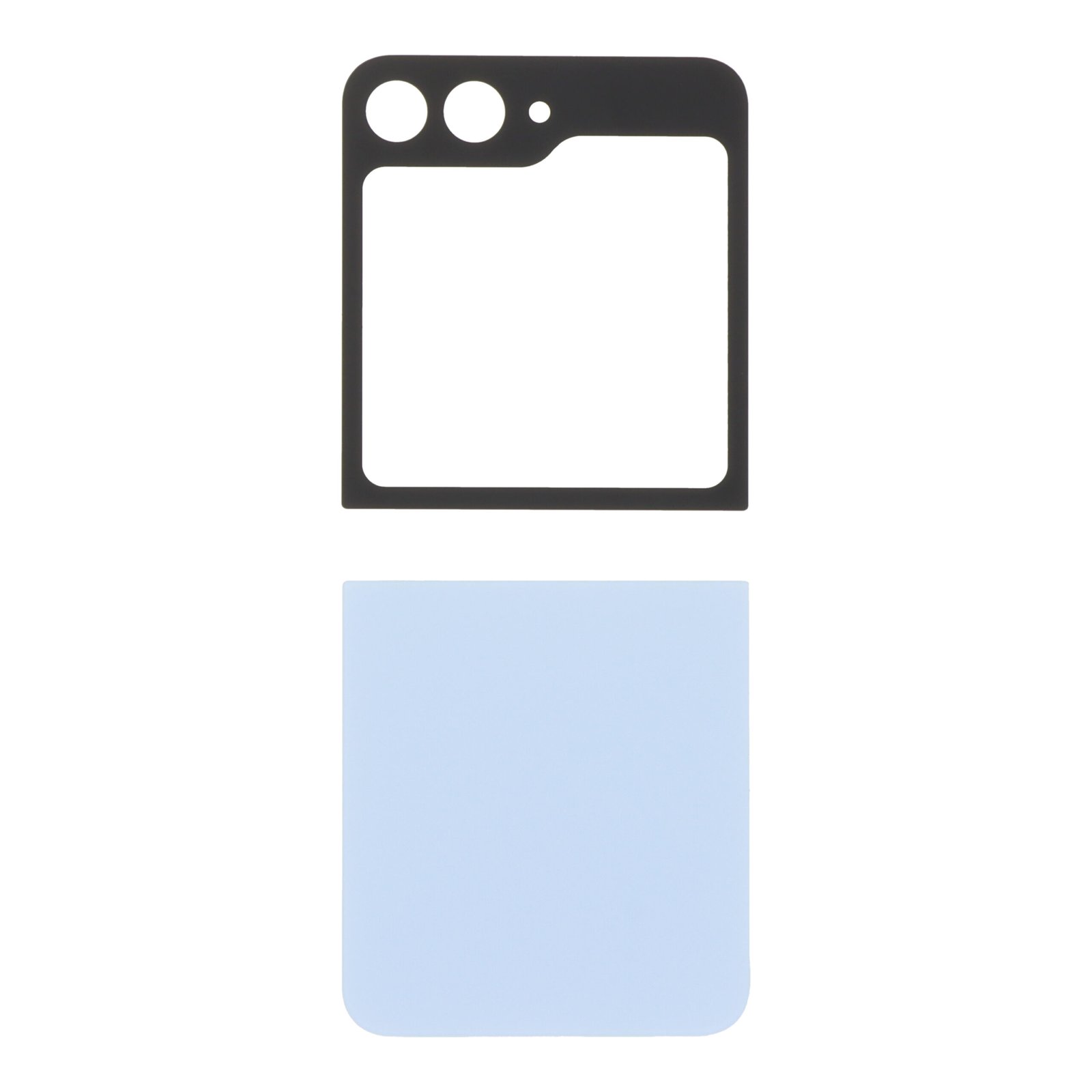 Tapa trasera Samsung Galaxy Z Flip 6 F741B Azul con Lente