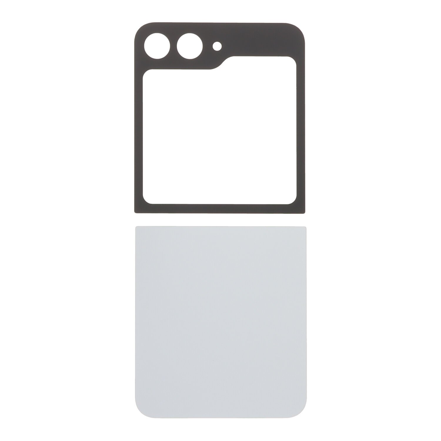 Tapa trasera Samsung Galaxy Z Flip 6 F741B Plata con Lente