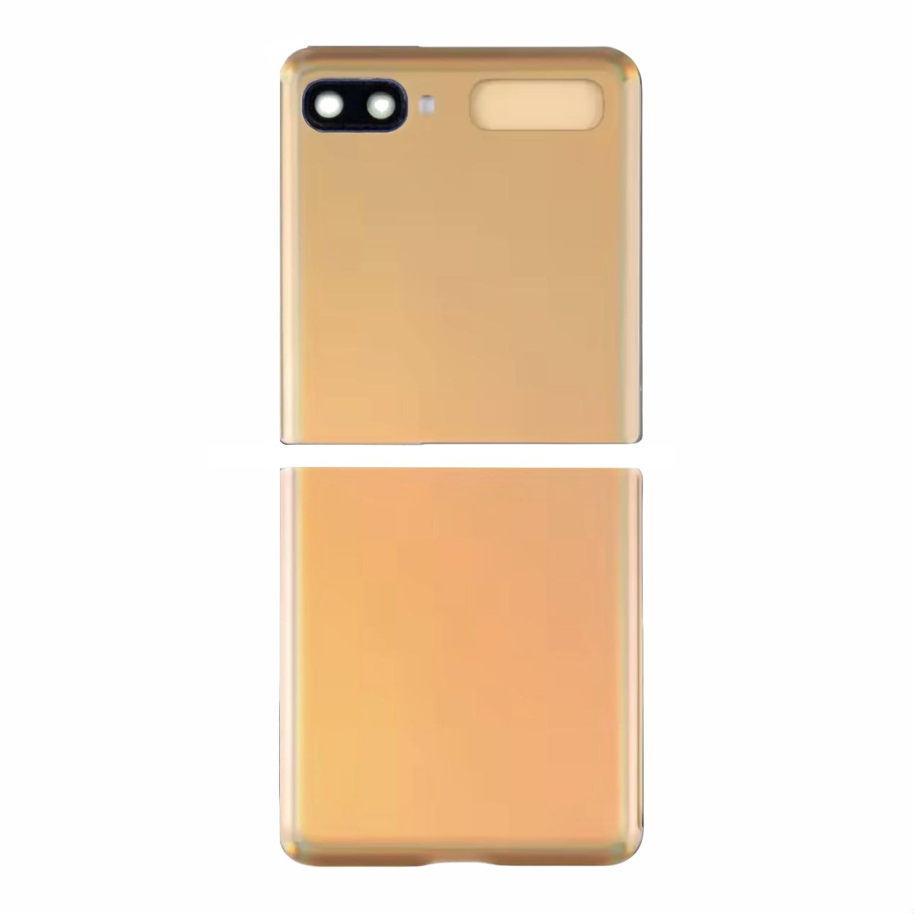 Tapa trasera Samsung Z Flip Dorado con Lente EXCELLENT