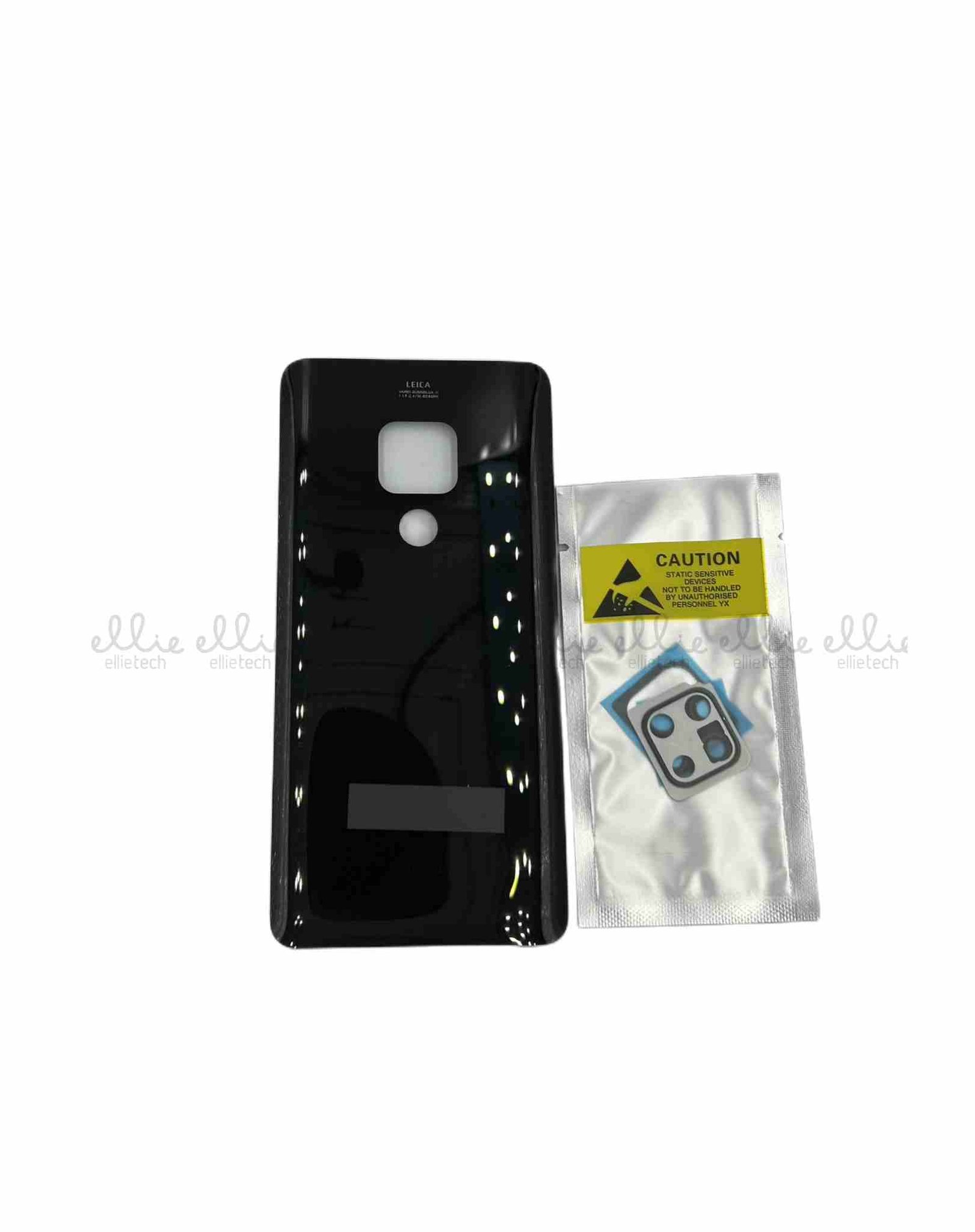 Tapa trasera con lente de cristal para Huawei Mate 20 - negra