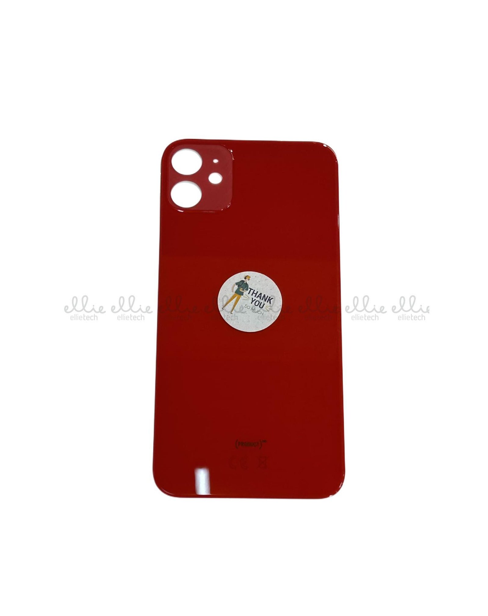 Tapa trasera de Cristal para iPhone 11 - rojo Tapa trasera de Cristal para iPhone 11 - rojo