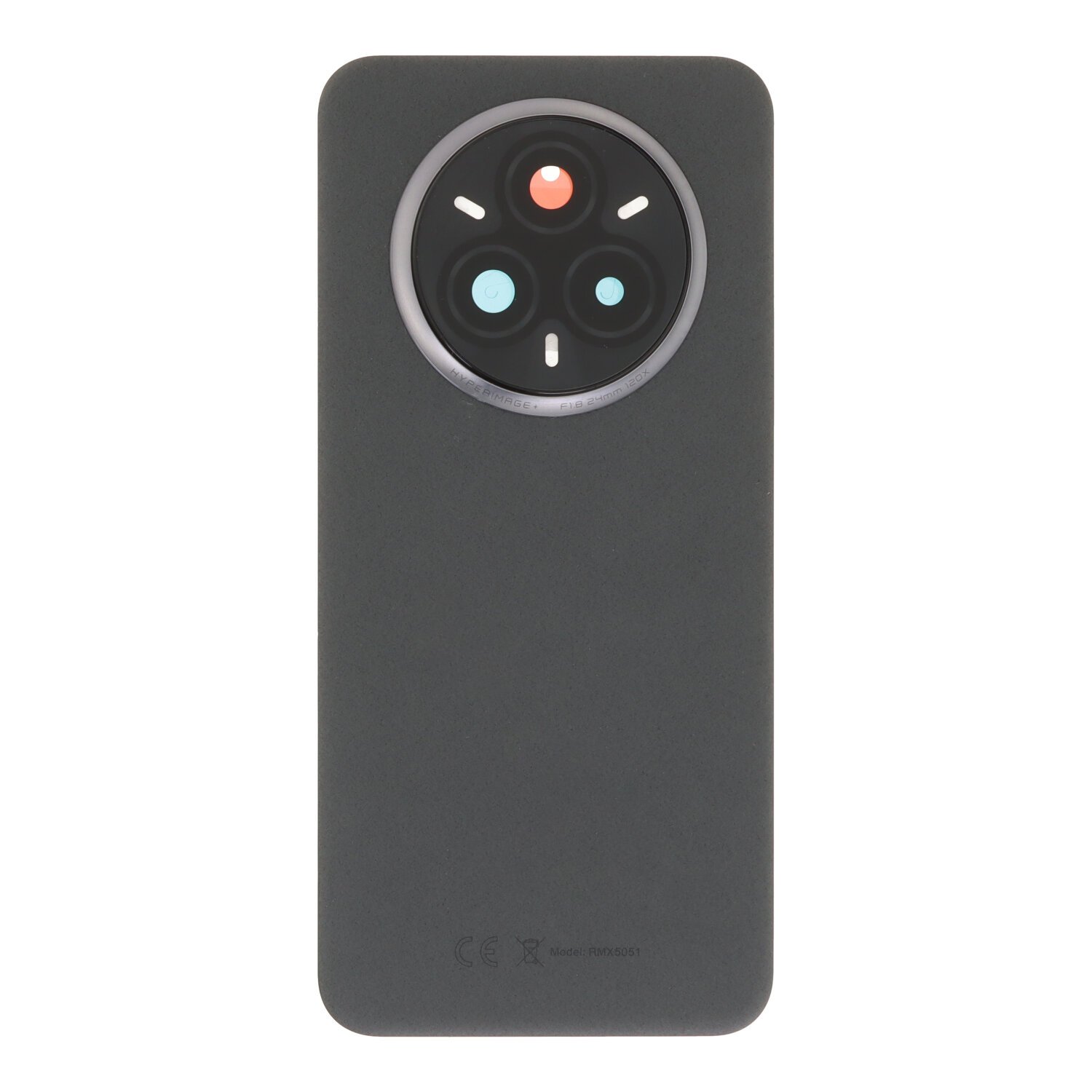 Tapa trasera para Realme 14 Pro Plus 5G Negro con Lente EXCELLENT Tapa trasera para Realme 14 Pro Plus 5G Negro con Lente EXCELLENT