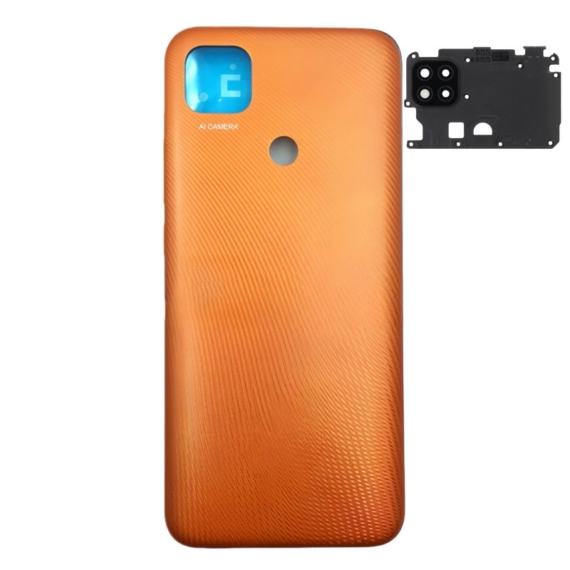 Tapa trasera para Xiaomi Redmi 9C Naranja con Lente EXCELLENT
