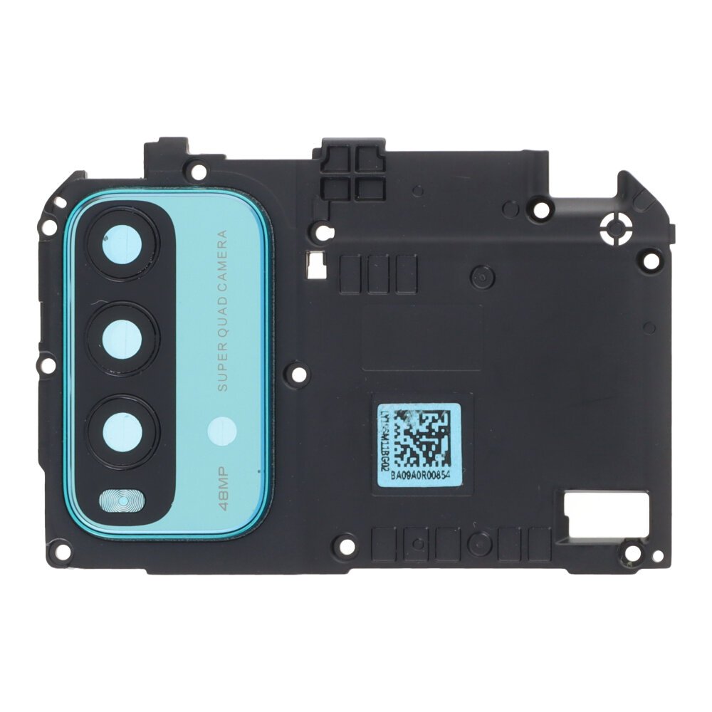 Tapa de placa base + Lente cristal de Cámara con marco para Xiaomi Redmi 9T Verde Cámara