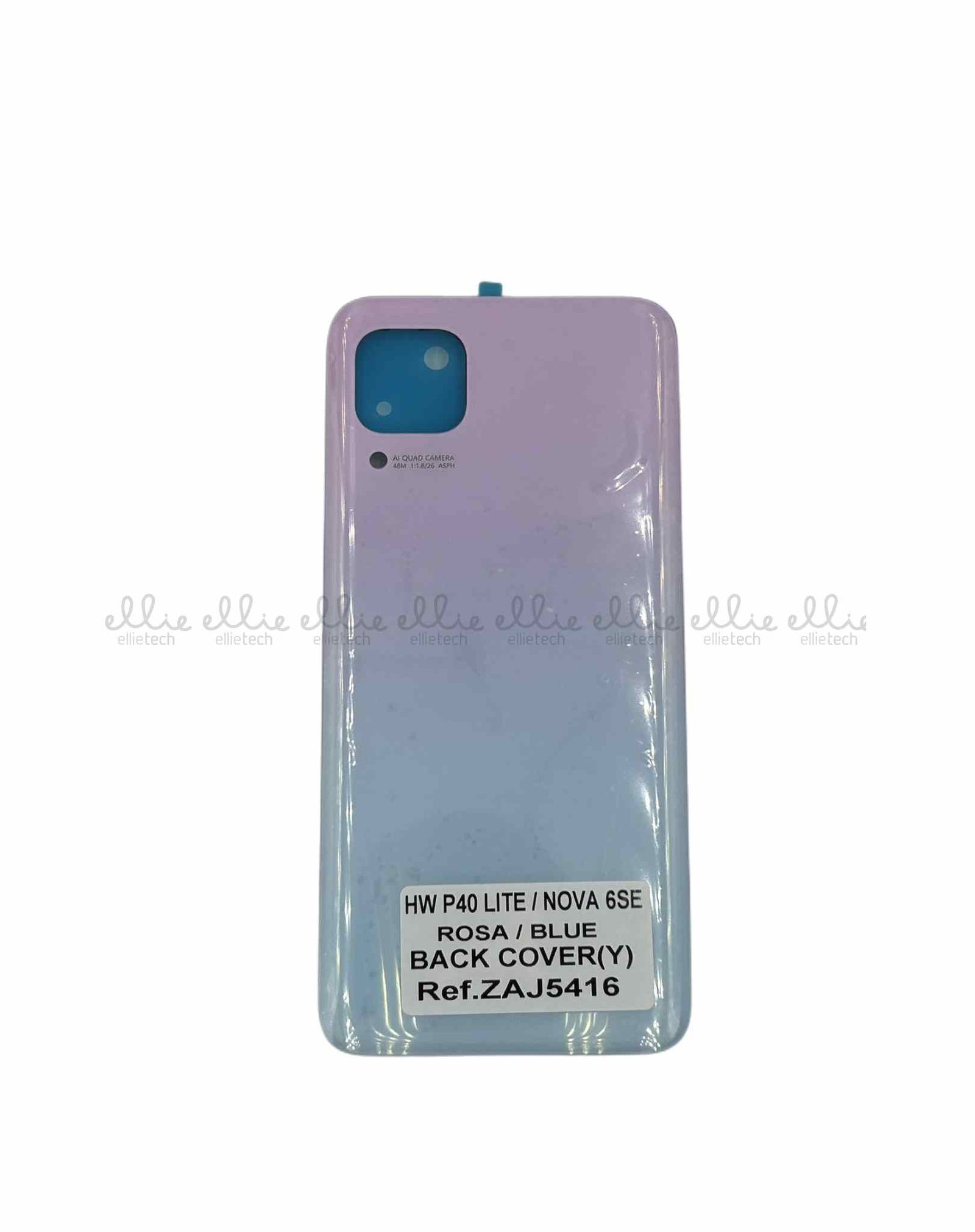 Tapa trasera para Huawei P40 Lite/Nova 6SE Rosa-Azul