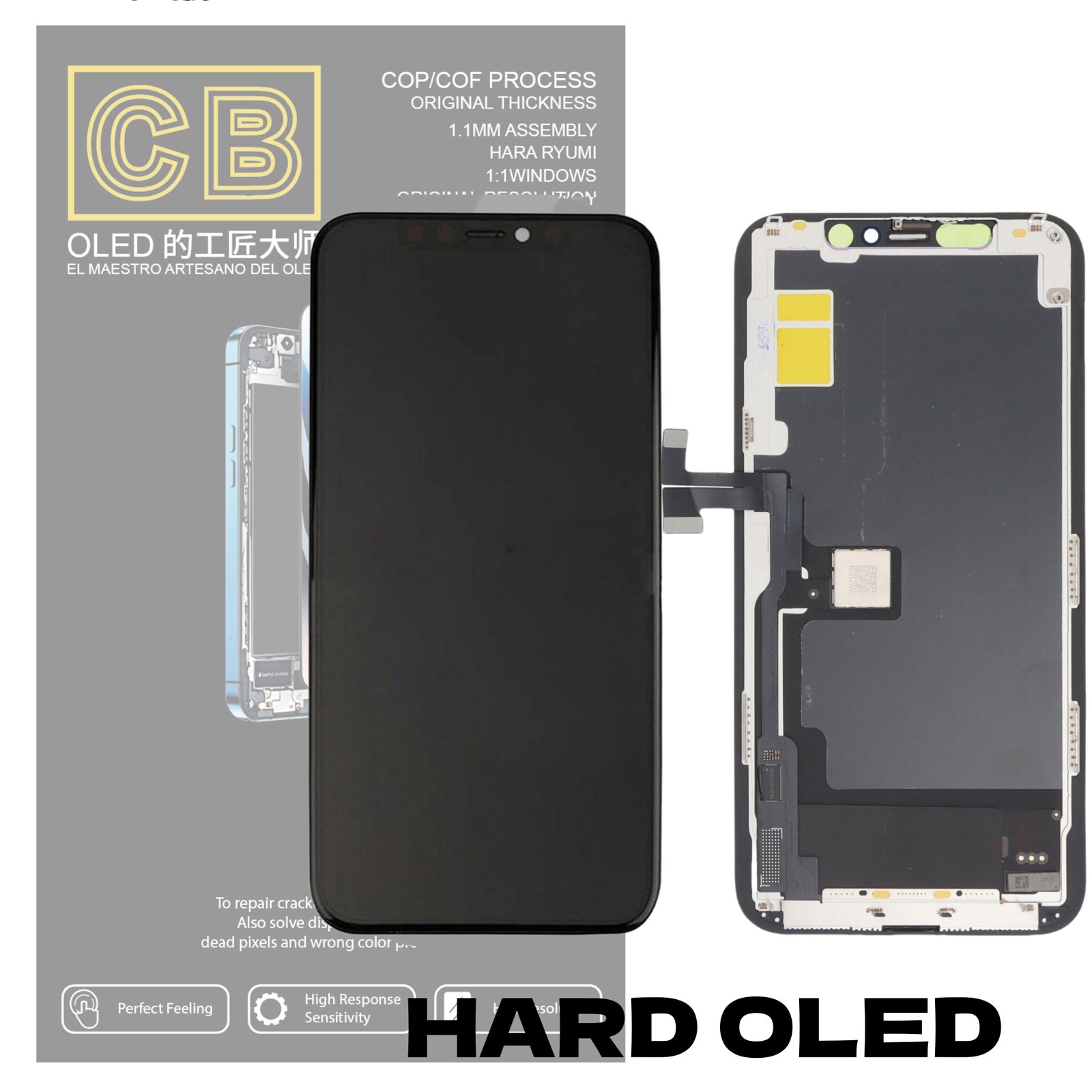 Pantalla "CB HARD OLED " iPhone 11 Pro Control IC Reemplazable LCD + Táctil Completo Pantalla "CB HARD OLED " iPhone 11 Pro Control IC Reemplazable LCD + Táctil Completo