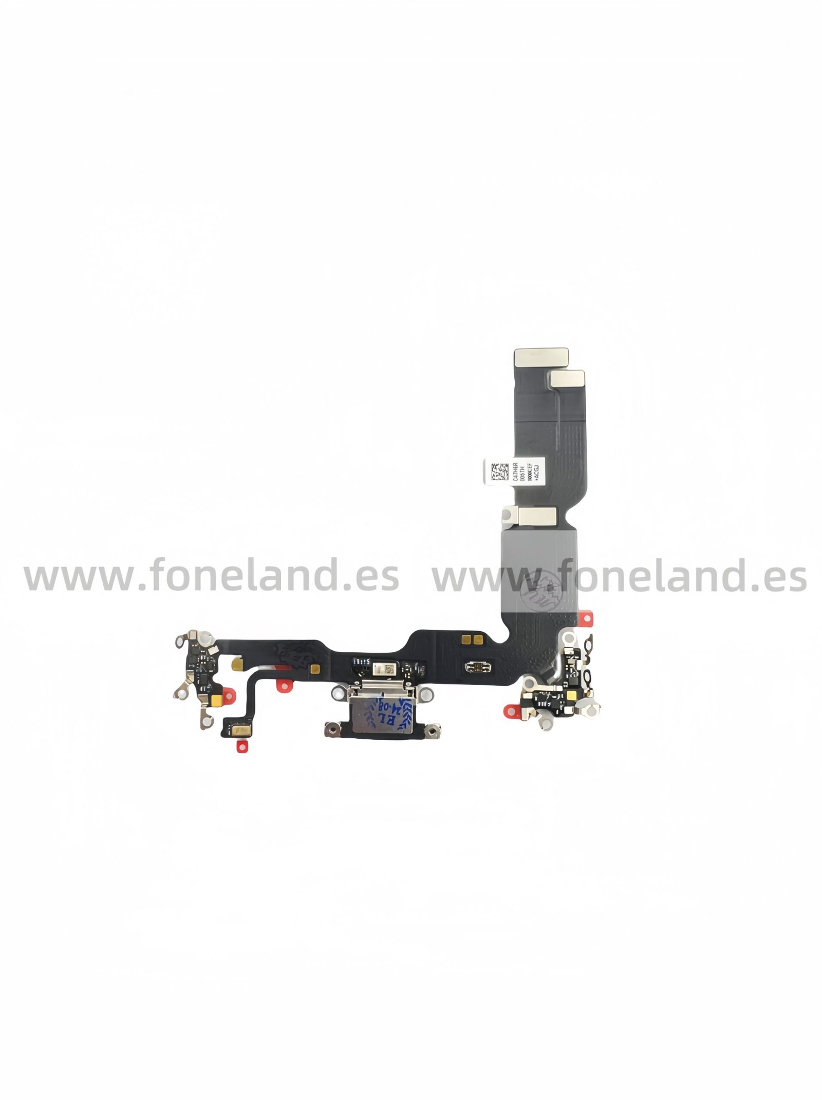 Flex de carga para iPhone 15 Plus Negro Desmontaje