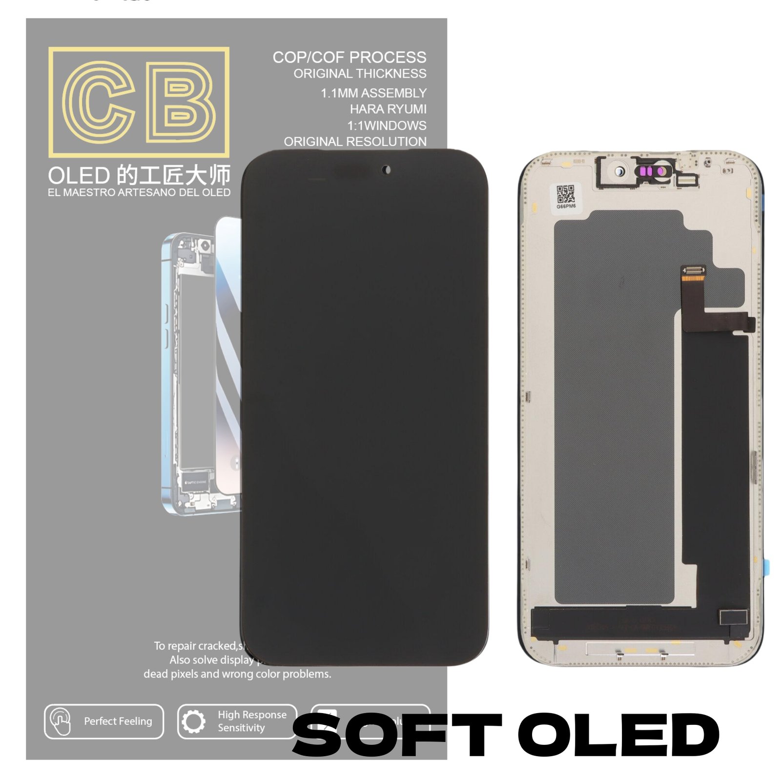 Pantalla "CB SOFT OLED" iPhone 17 Pro Max LCD + Táctil Completo