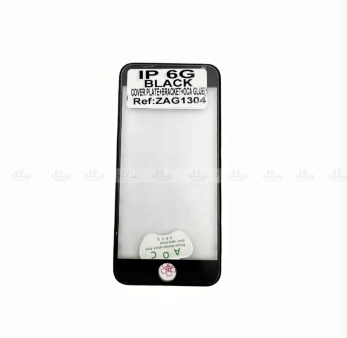 Pantalla Cristal + Marco Lateral con Pegamento para iPhone 6 Negro Original