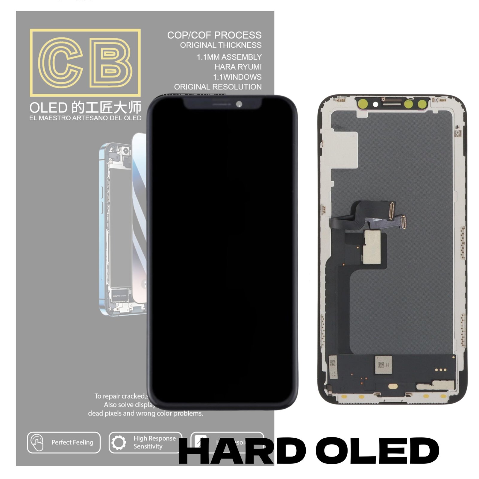Pantalla "CB HARD OLED "iPhone X LCD + Táctil Completo