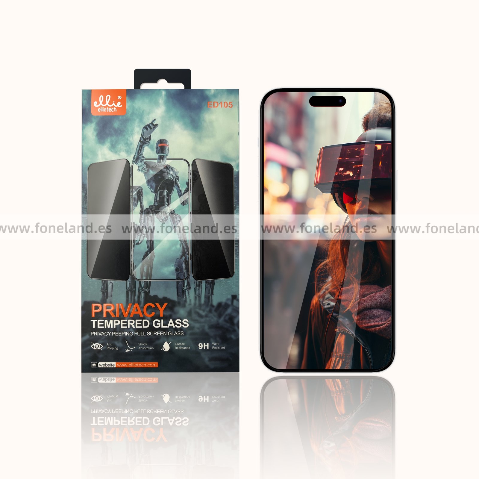 Protector Cristal Antiespia iPhone 14 Pro