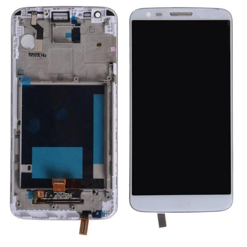 Pantalla LG G2/D802 Blanca con marco Completa LCD + Táctil