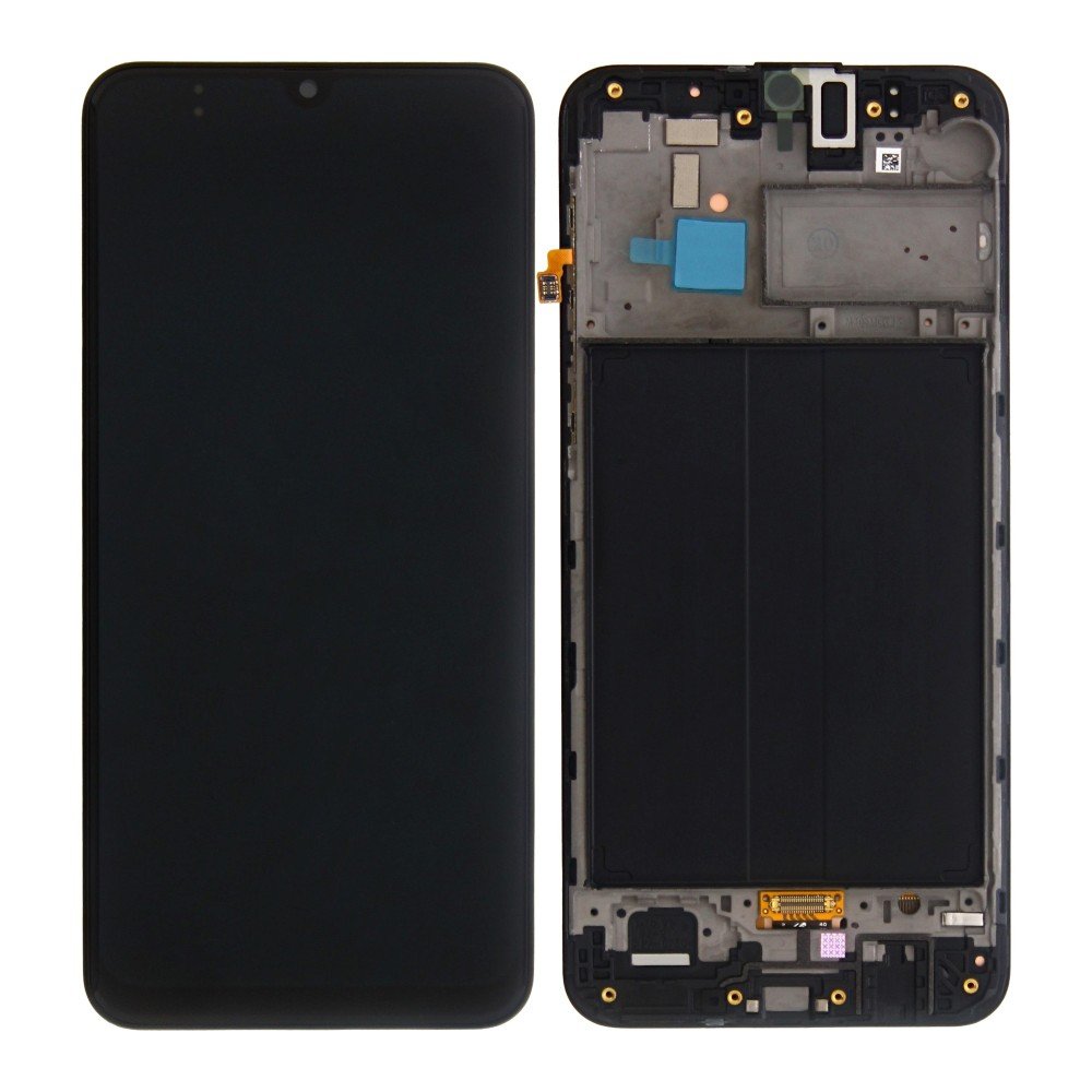 Pantalla Samsung Galaxy M30 M305 Negra con marco Completa Original SERVICE PACK