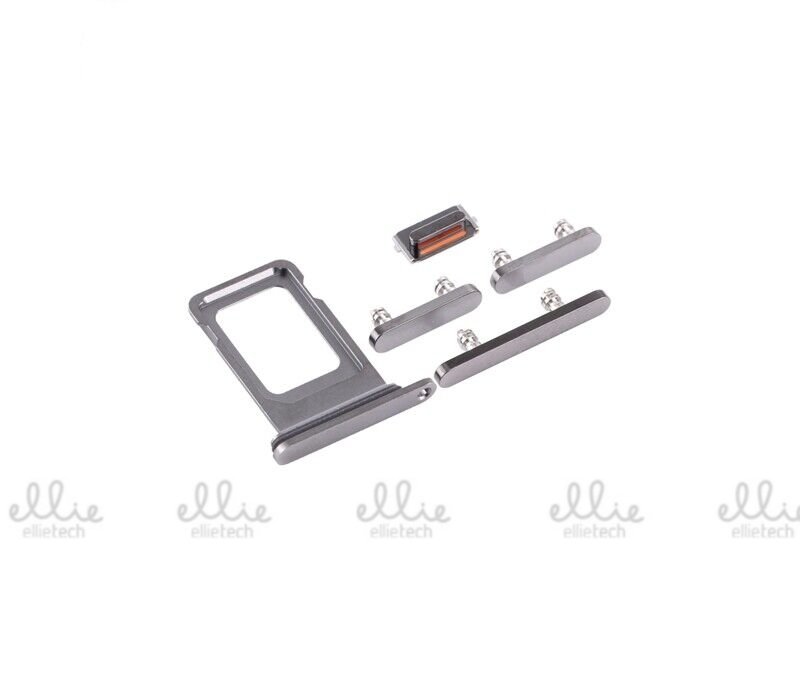 Set 4 Piezas Porta-SIM + Teclado de Volumen, Encendido y Botón Vibración para iPhone 12 Pro 6.1/12 Pro Max 6.7 - negro Set 4 Piezas Porta-SIM + Teclado de Volumen, Encendido y Botón Vibración para iPhone 12 Pro 6.1/12 Pro Max 6.7 - negro