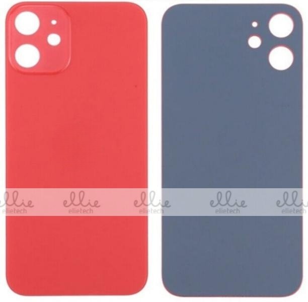 Tapa trasera Cristal para iPhone 12 - rojo