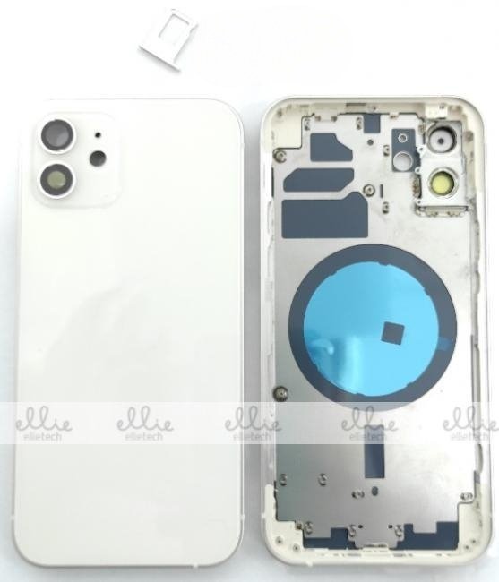 Tapa Chasis Con Bandeja iPhone 12 Blanca sin Recambios